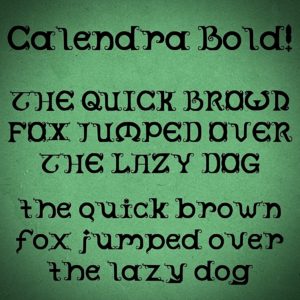 Calendra Font - Bold