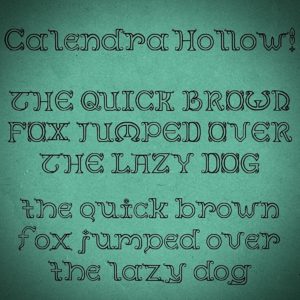 Calendra Font - Hollow